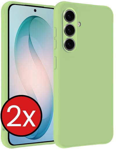 Hoesje - 2 Stuks - Geschikt voor Samsung Galaxy S26 - Sterk & Shockproof - Telefoonhoes - Back Cover - Case Siliconen - Telefoon Hoes - Groen