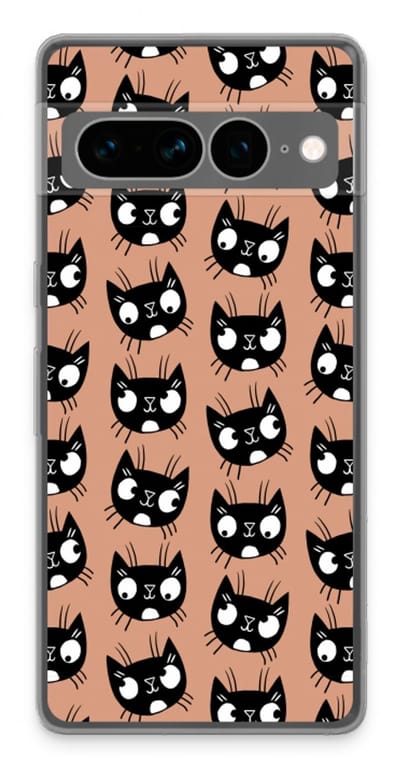 Case Company® - Hoesje geschikt voor Google Pixel 7 Pro hoesje - Kat - Soft Cover Telefoonhoesje - Bescherming aan alle Kanten en Schermrand