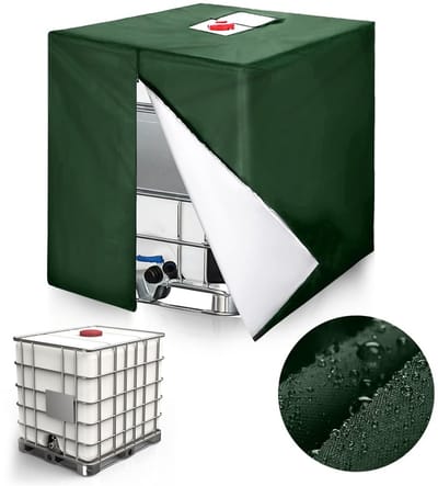 Dailygoods- IBC Tankafdekking Waterdicht - UV-bestendig - Stofdicht - Regenbestendig - 210D Oxford-weefsel - Afmetingen 120x100x116 cm - Watertankhoes