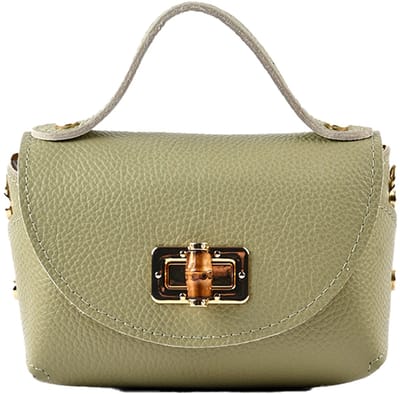 Giuliano Lederen handtas Gisele - Made in Italy - Groen