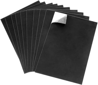 Bladen - Zelfklevend - Ideaal voor Meubels en Knutselen - 30 x 20 cm - Geluidsdemping - Zwart - Voor Creatieve Projecten