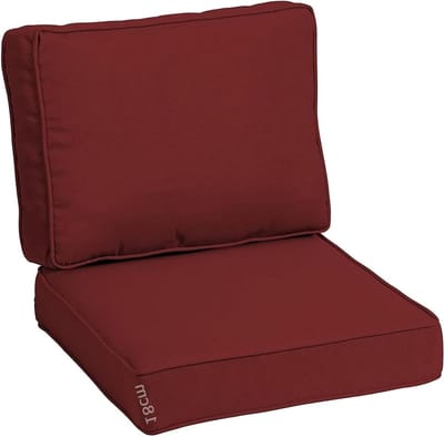 Palletkussens op maat - Zitkussens Rugkussens - Binnen en Buiten - Waterdicht 80% - 60x70x18 cm - Donkerrood