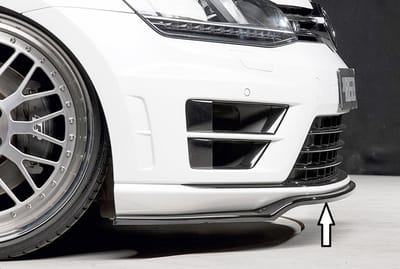 RIEGER - VOLKSWAGEN GOLF 7 R - RLINE - RIEGER PERFORMANCE FRONT SPLITTER - GLOSS BLACK