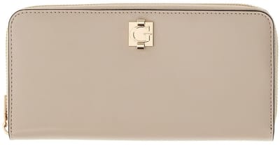 GUESS portemonnee Audrey Logo SLG Zip Around Wallet Light Taupe