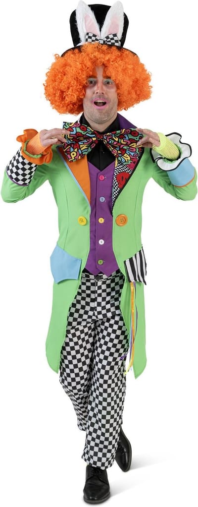 Mad Hatter slipjas kleurrijk