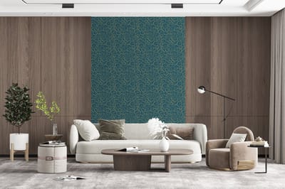 Behang - Fotobehang Patroon - Golven - Spiraal - Breedte 200 cm x hoogte 300 cm