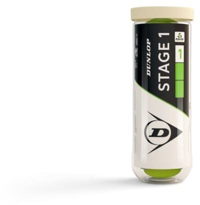 Dunlop Stage 1 Tennisballen - 3 stuks-  groen/geel