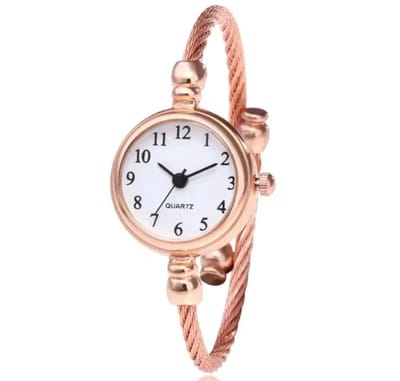 Dameshorloge - Als Rosé Armband - Rosé - RVS