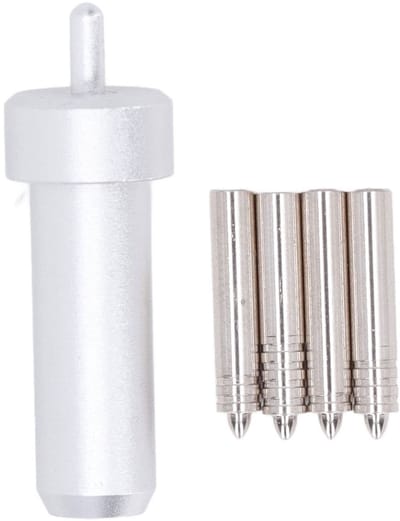 Dailygoods- Snijmes Set van 4 Bladen - Vervangmes - Snijmesje Hobby - Snijbestendige Handschoenen - Duurzaam - Geschikt voor Joy Projecten - Snijmesjes