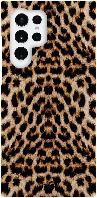 xoxo Wildhearts Wild Thing - Single Layer hoesje geschikt voor Samsung Galaxy S22 Ultra - Siliconen hoesje met print - Backcover hardcase - Hard cover - Luipaard print - Tijger print - Dierenprint - Tijgerprint