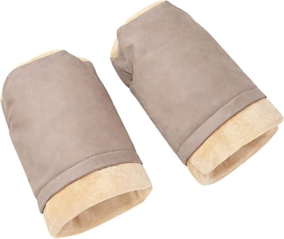 Kinderwagen Handmuff - Wandelwagen Wanten - Warme Handen Buiten - Winddicht Fleece - 26x20cm - Grijs