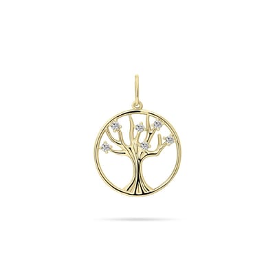 Gisser Jewels - Hanger VGP030 - 14k geelgoud - Tree of Life -