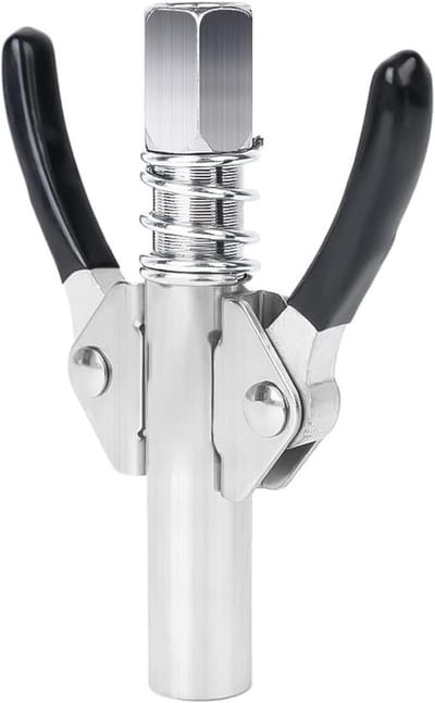 Vetpistool - Vetmondstuk Koppeling - Smeren Voertuigen - Lekvrij Ontwerp - 9 cm - Zilver