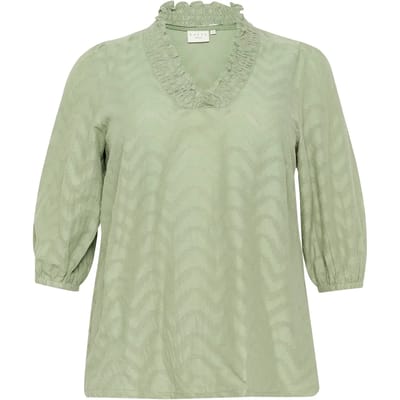 Damesblouse met lange mouwen KAFFE Curve Vitana