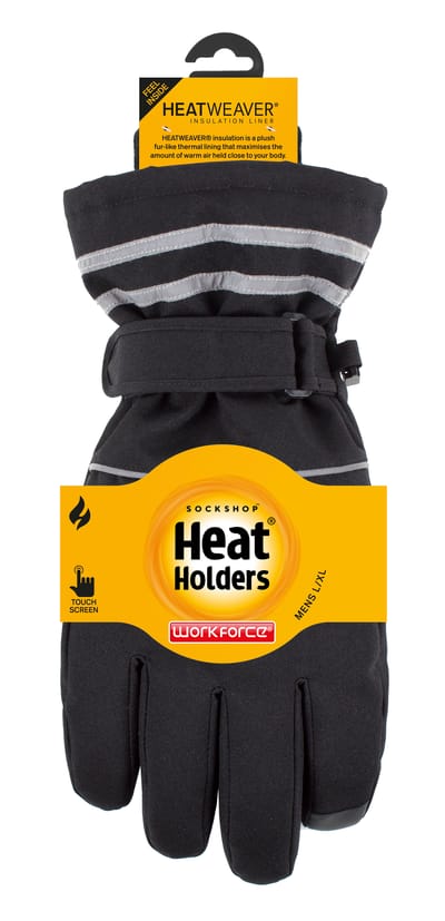 Heat Holders - Workforce Touchscreen-handschoenen voor heren - Zwart