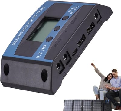 Zonne Laadregelaar - Energie Manager - Energie Beheer - Geavanceerde PWM Technologie - 12V 24V - Blauw