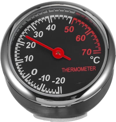 Lichtgevende Auto Thermometer voor Dashboard - Nauwkeurige Temperatuurmeting met Stalen Kern
