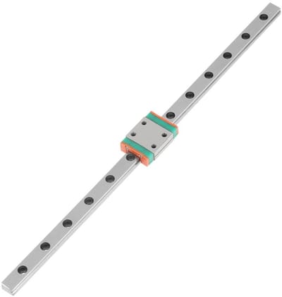 Dailygoods- Lineaire Rail Staal 200mm - Geleiderail - Glijbaan Blok - Lagerzitting - Anticorrosielaag - Voorgeboorde Gaten