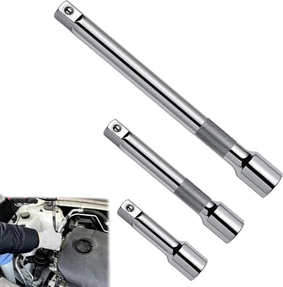 Dailygoods - Ratchet Extension Set - 3-delige set - Geschikt voor verschillende toepassingen - 1/2 inch en 3/8 inch adapters - Duurzaam en veelzijdig...