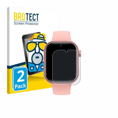 BROTECT - Screenprotector voor Naixues Kids Smartwatch GPS - Folie Beschermfolie matte 2 Stuks
