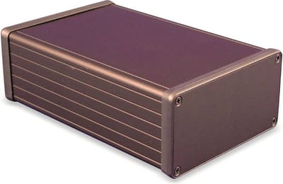 Hammond Electronics 1455N1601BK – Profielbehuizing – 160 x 103 x 53 mm – Aluminium – Zwart