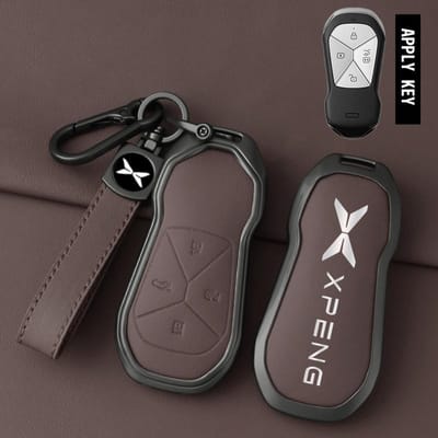 Coque de protection en alliage de zinc pour clé de voiture Xpeng Xiaopeng G6 G9 P7 P7I G3 G3I P5 - Sac de protection Accessoires de style automobile black