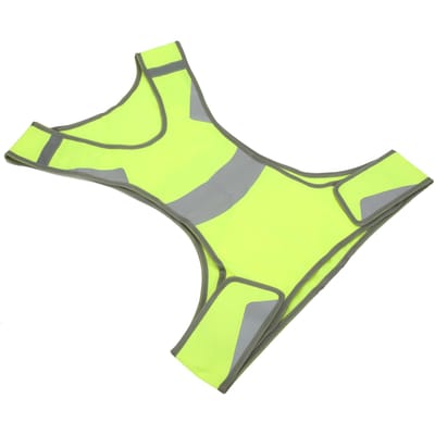 Hoge Zichtbaarheid Vest Verstelbaar Reflecterend Vest Veiligheidsuitrusting voor Hardlopen Joggen Wandelen Fietsen yellow