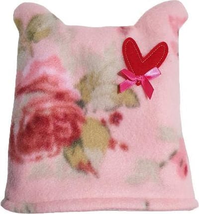 Toetie & Zo Handgemaakte Muts - Baby - Kind - Fleece - Pet - Roze - Kraamkado