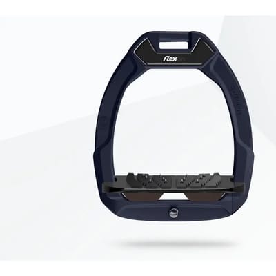 Veiligheidsbeugels voor paardrijden Gehellen Ultra Grip Aluminium/Zwart/Bruin Flex-On Safe-On