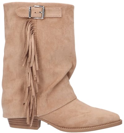 La Strada Western Bootie Beige Textiel - Damesschoenen - Maat - 38