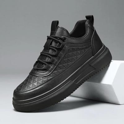 Mode Platform Heren Casual Sneakers Outdoor Wit Hardloopschoenen Heren Skateboarden Sportschoenen Lichtgewicht Wandelschoenen Tennisschoenen 40 black