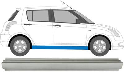 Reparatie dorpel voor Suzuki Swift 2005-2010 / Links = Rechts (symmetrisch)