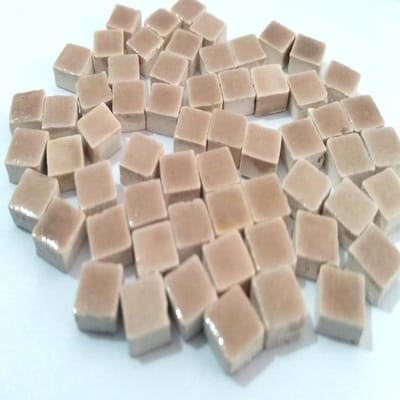 SnelShoppen - Mini Mozaïek Steentjes 5x5 mm, 1000 Stuks, Grijs Beige, Keramische Microstenen voor Decoratie en Mozaïekwerk