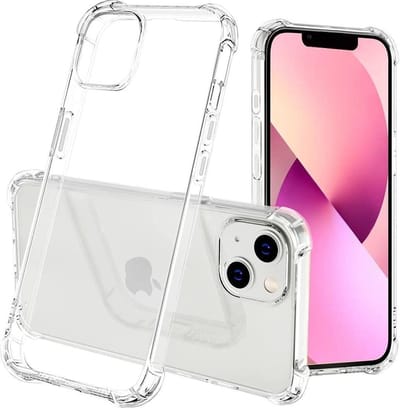 Hoesje Geschikt voor iPhone 13 hoesje - Hoesje Geschikt voor iPhone 13 case - Hoesje Geschikt voor iPhone 13 - Siliconen Hoesje Geschikt voor iPhone 13 - Transparant - Shockproof Case