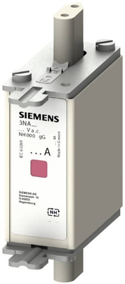 Siemens 3NA7817 Zekeringsinzetstuk Met mechanische beveiligingsweergave Geschikt voor Zekeringsgrootte 000-4 Afmeting zekering : 000 40 A 500 V/AC,