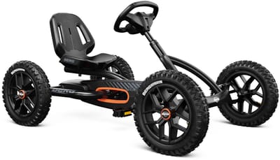 BERG Buddy Cross Black Skelter - 3+ Jaar - All Terrain Luchtbanden - Verstelbare Stoel - Vrijloopautomaat - Zwart