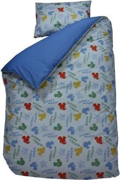 Disney Mickey Mouse - Dekbedovertrek - Eenpersoons - 140x220 cm - Blauw