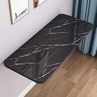 Opvouwbaar Bureau - Wandtafel Klaptafel - Ruimtebesparend Werken - Inklapbaar Ontwerp - 80x50cm - Zwart