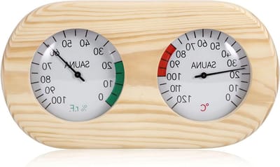 Nauwkeurige 2-in-1 Sauna Thermometer en Hygrometer voor het Meten van Temperatuur en Vochtigheid in Houten Sauna's, Essentiële Sauna Accessoires voor een Optimale Ontspanning