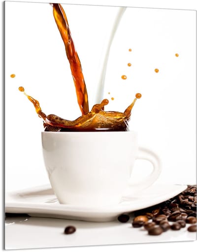 TMK ArtDeko - Snijplank - 40x52 cm - Glas - Ontwerp Koffie