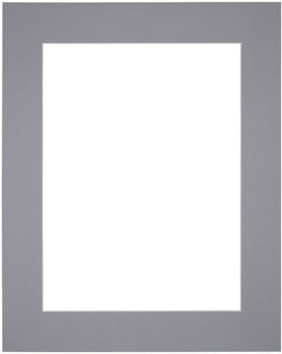 Passe-Partout Fotomaat 20x60 cm - Lijstmaat 25x75 cm - Grijs - Museumkarton - Fotolijst niet inbegrepen