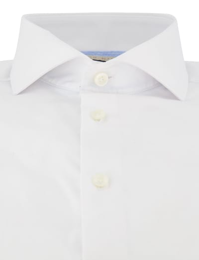 Wit John Miller overhemd Tailored Fit ml 5 effen
