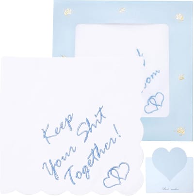 Bruiloft Zakdoek - Bruidszakdoek Cadeau - Speciaal Moment - Fijn Geborduurd - 30x30cm - Wit