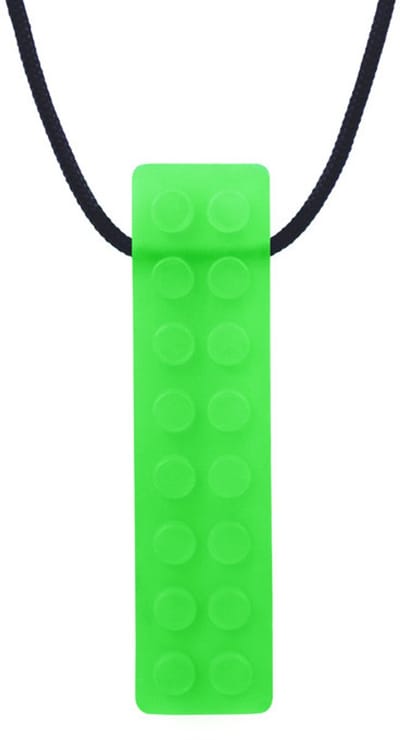ARK Therapeutic kauwketting speelgoed Brick Stick groen sensorisch.