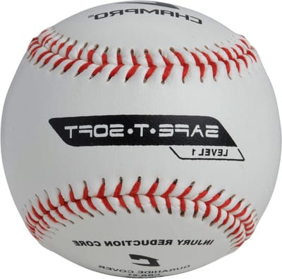 Sportbal - Softbal Tee Ball - Trainen en Spelen - Lage Compressie - 9 Inch - Wit