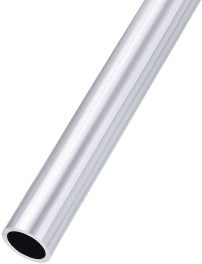 Dailygoods- Aluminium Buis 6063 - Buitendiameter 25 mm - Binnendiameter 20 mm - Lengte 300 mm - Ronde Slangen - Voor Huishoudelijke Decoraties - Aluminium Buisje