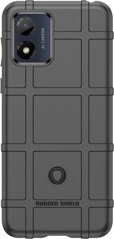 Motorola Moto E13 - Anti-Shock TPU Hyrbide Hoesje Zwart