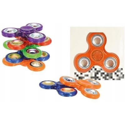Hand Fidget Spinner Glanzend Transparant