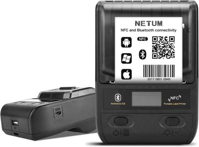 Draadloze Bluetooth Thermische Labelprinter 58mm voor Barcode en Kledinglabels