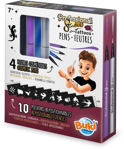 BUKI-MARKER /TATTOO STUDIO - ZILVERKLEURIG